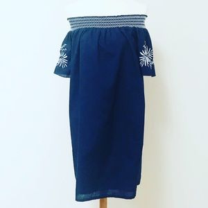 ISABEL Maternity Off Shoulder A Line Dress